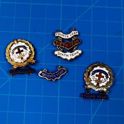 St. Johns Episcopal Sunday School Pins, SEVERAL 