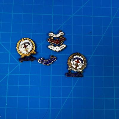 St. Johns Episcopal Sunday School Pins, SEVERAL 