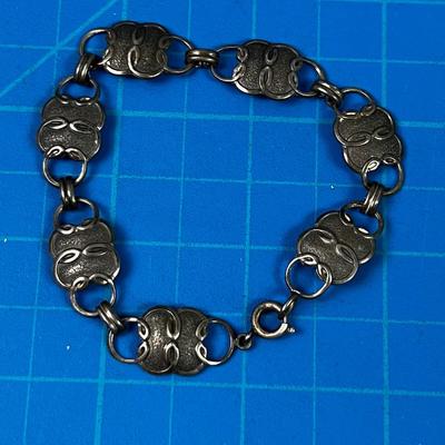 Antique Silver Linked Bracelet
