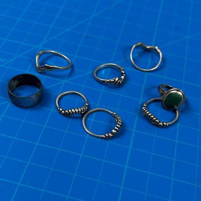 Lot of Silver Rings