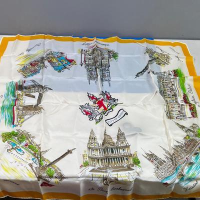London Silk Scarf VINTAGE 