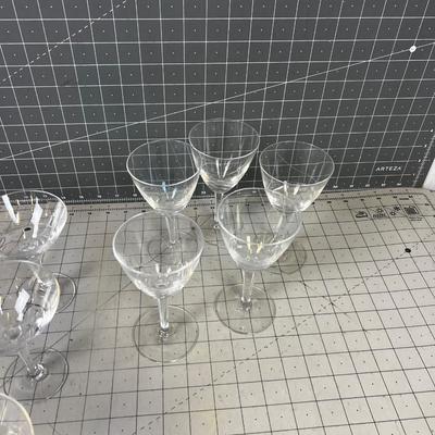 Crystal Wine (5) and Champaign Glasses (6) 