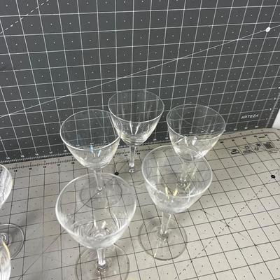 Crystal Wine (5) and Champaign Glasses (6) 