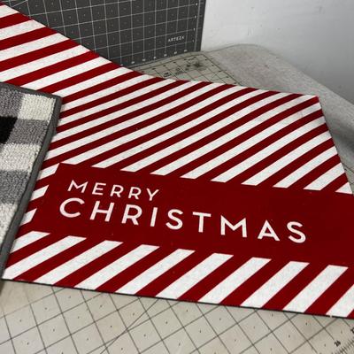 Christmas and a Halloween Door matts