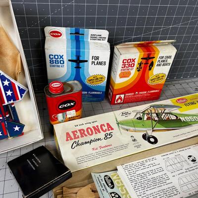 Parts & Pieces, Fuel, Boxes for Vintage Model Air Plane