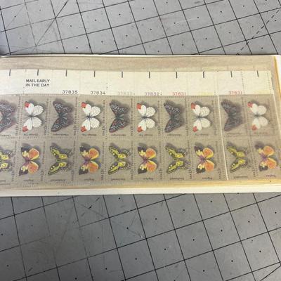 Stamp Book Collection Of Unused Postage Stamps Mostly .13 Cent Stamps