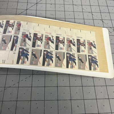 Stamp Book Collection Of Unused Postage Stamps Mostly .13 Cent Stamps