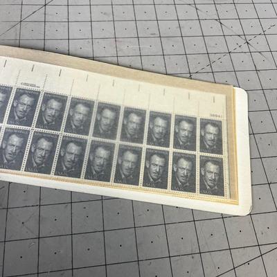 Stamp Book Collection Of Unused Postage Stamps Mostly .13 Cent Stamps