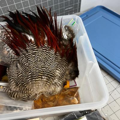Large Tub of Feathers and Fur