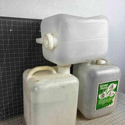 (3) 5 Gallon Water Jugs 