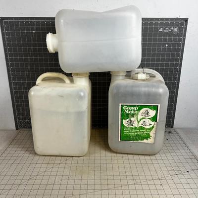 (3) 5 Gallon Water Jugs 
