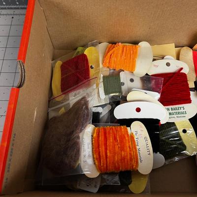 Shoe Box of Channel and Yarn 