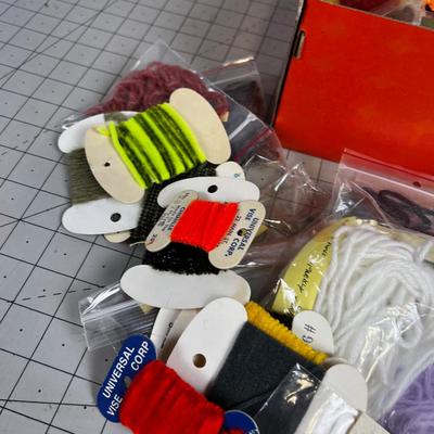 Shoe Box of Channel and Yarn 