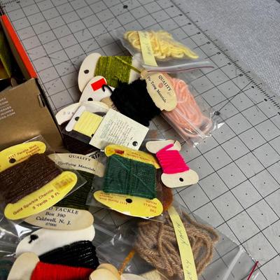 Shoe Box of Channel and Yarn 