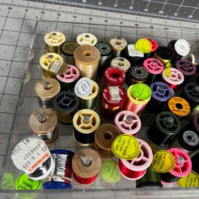 Fly Tie Threads - Lot of Metallics