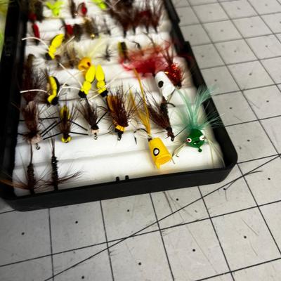 Streamers, Poppers, Bug all Hand Tied in a case