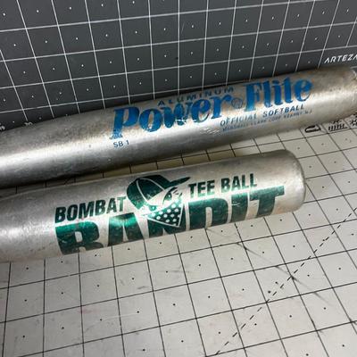 2 Aluminum Baseball  Bats 
