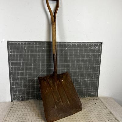 Antique COAL Shovel with Wood Handle