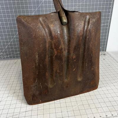Antique COAL Shovel with Wood Handle