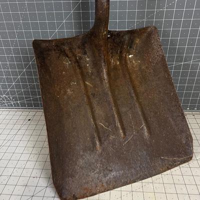 Antique COAL Shovel with Wood Handle