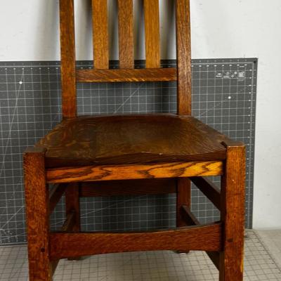 Antique Mission Oak Side Chair