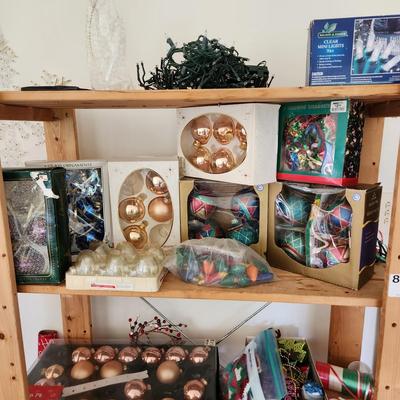 Large Christmas Decor Lot , Ornaments, Light strings and More WYSIWYG