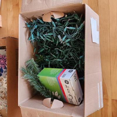 Large Christmas Decor Lot , Ornaments, Light strings and More WYSIWYG
