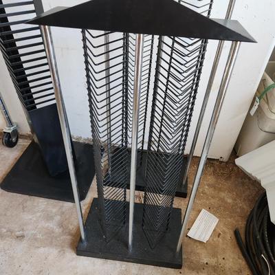3 CD Dvd Metal Storage Racks