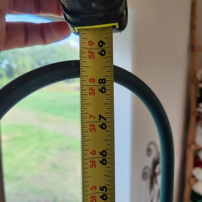 Heavy Duty 4 Hook Metal Hanging Basket Stand 69" tall 32" dia