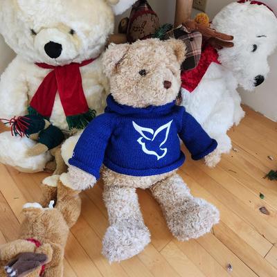 Large Lot of Plush Stuffed Teddy bears Millennium, Gund, Snowflake, Commonwealth + others