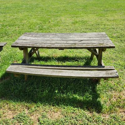 Wood Picnic Table #1
