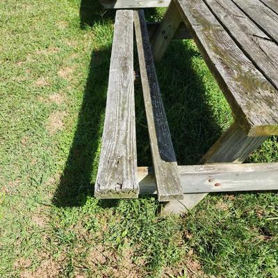 Wood Picnic Table #1