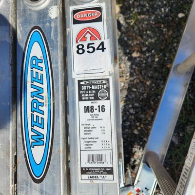 Werner Duty Master Ladder M8-16  Aluminum Multi-Master Articulated