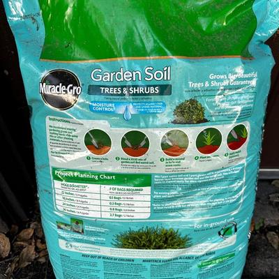 2 large bags garden soil