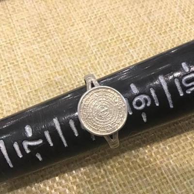 Sterling Silver Taxco Mexico Mayan Calender Ring