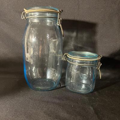 Ten Canisters With Flip Top Lids (K-MG)