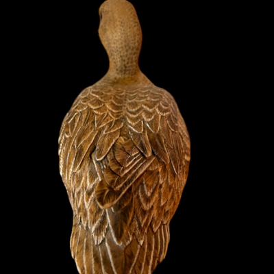Hand Carved Wooden Decorative Duck Decoy - Pin Tail Hen