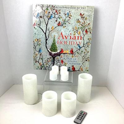 341 Metropolitan Museum Of Art Advent Pop Up Calendar & 8 LED Candles