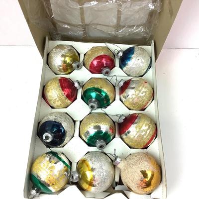 346 Vintage Marathon Frank Co. Glass Tree Ornaments Baltimore MD