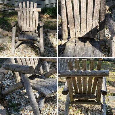 LAKELAND MILLS ~ Rustic Cedar Log Style ~ Four (4) Piece Outdoor Set
