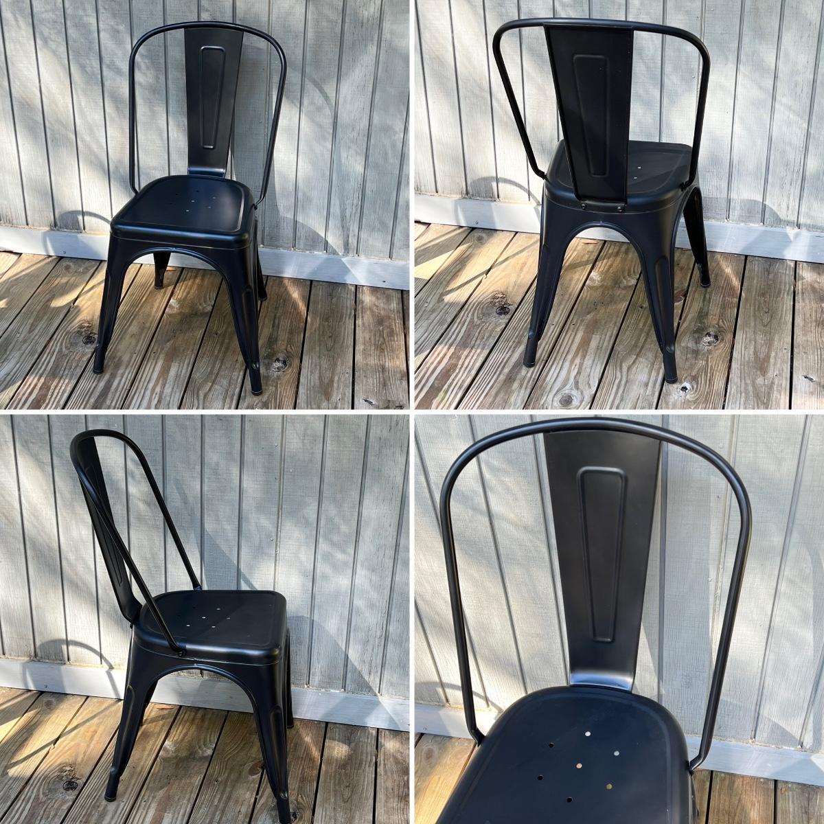 THRESHOLD Set Of Four 4 Carlisle High Back Metal Chairs EstateSales