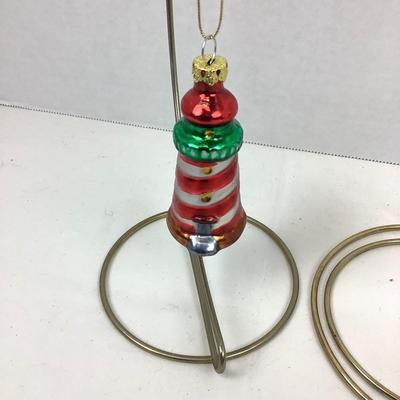371 Handblown Glass Ornaments Germany Lighthouse Santa