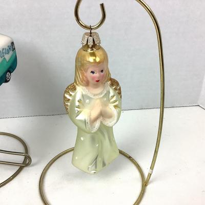 372 Holiday Glass Ornaments Travel RV Globe Angel