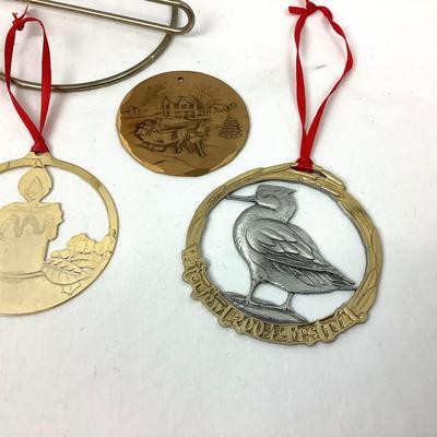 373 Wendell August Bronze Holiday Ornament Waterfowl Festival