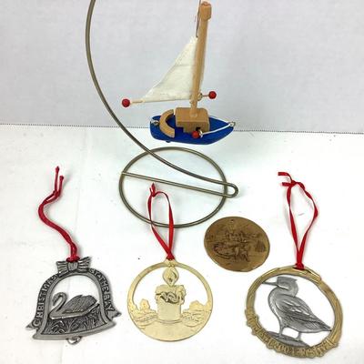 373 Wendell August Bronze Holiday Ornament Waterfowl Festival