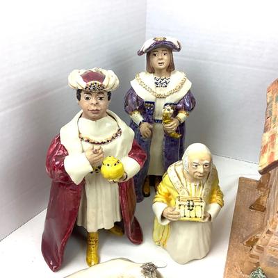 374 Nativity Scene Hand Sculpted Clay Figures by Virginia Perram