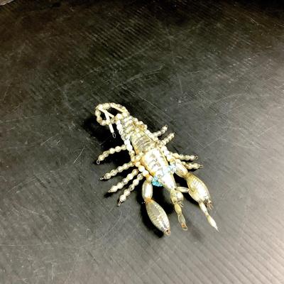 Lot 357. Vintage Silver Mercury Blown Glass Lobster Ornament