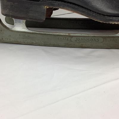 Lot 381 Vintage Johnsons Ice Skates with Guards
