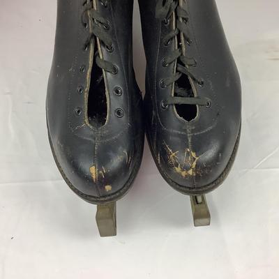 Lot 381 Vintage Johnsons Ice Skates with Guards