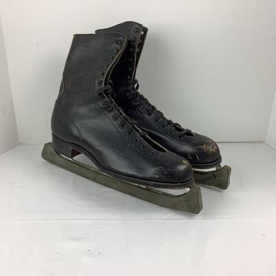 Lot 381 Vintage Johnsons Ice Skates with Guards